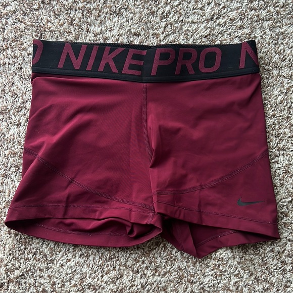 Nike Pants - Nike Pro Maroon Spandex